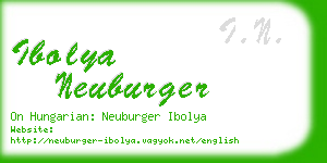 ibolya neuburger business card